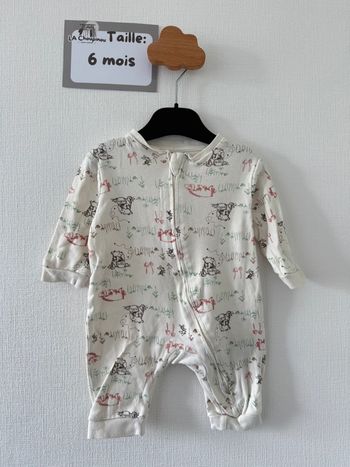 Pyjama / dors bien / grenouillère Winnie l’ourson- taille 6 mois 🌼
