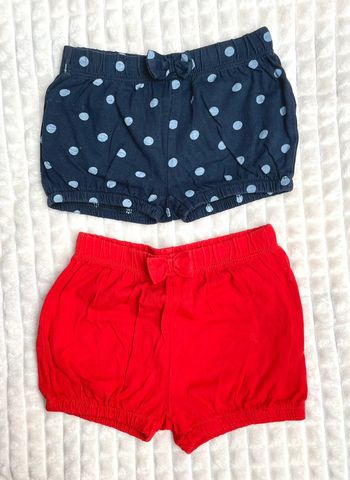 Shorts fille été 12 mois (lot de 2)