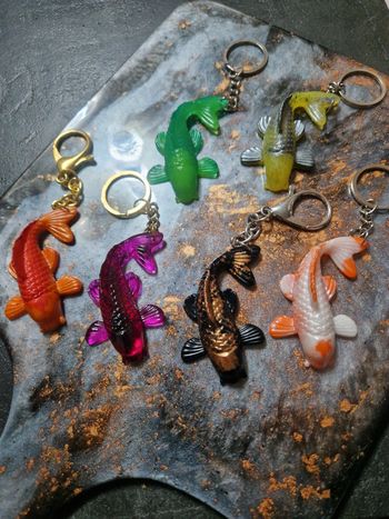Porte clef carpe koi