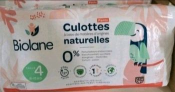 paquet de couches pants biolane neuf Taille 4