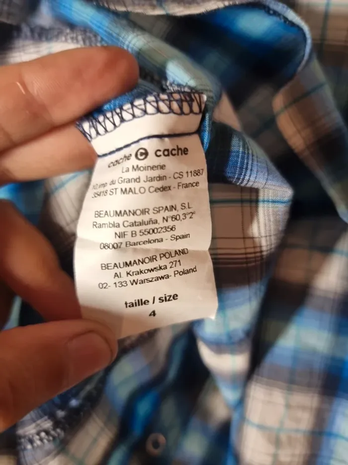 Chemise manches courtes Cache cache - photo numéro 4