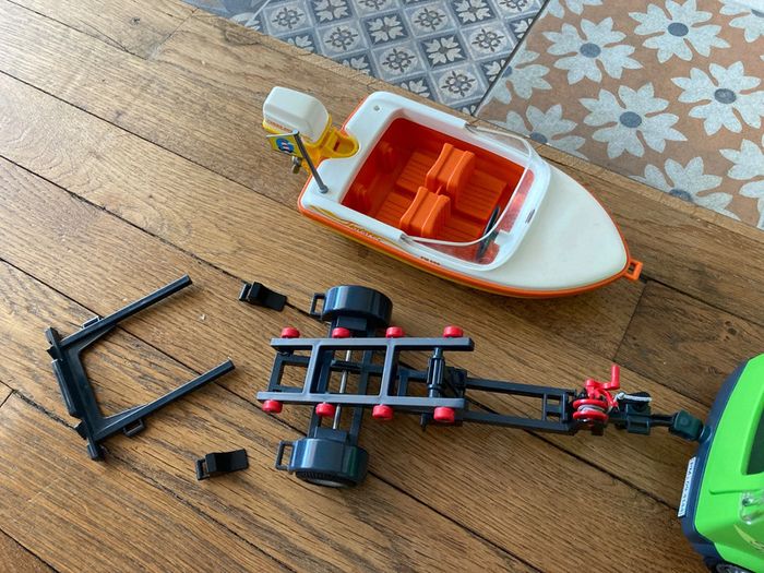 Voiture + bateau + remorque Playmobil - photo numéro 5