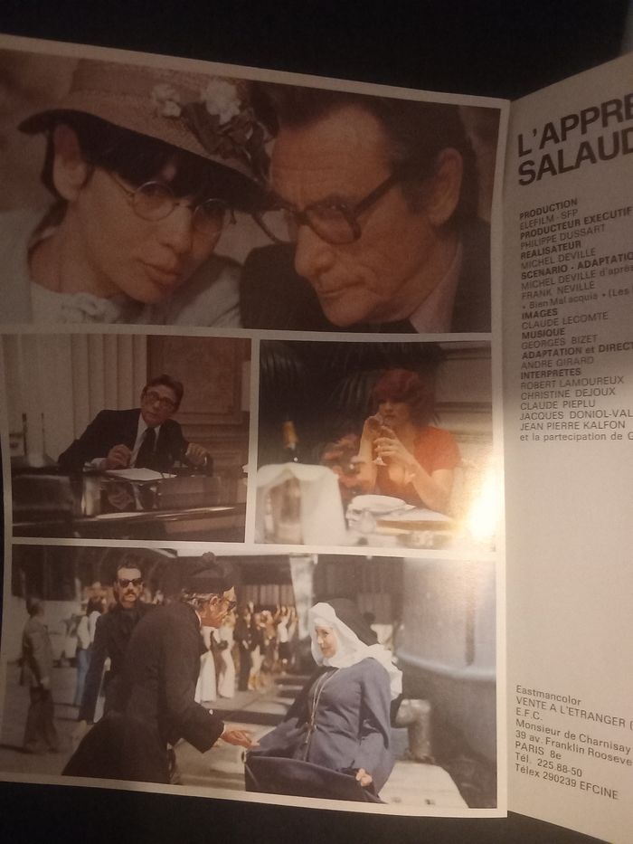 Affiche et synopsis du film l'apprenti salaud - photo numéro 3