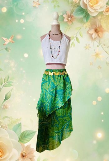 🦋🌿Jupe Vintage bohème à volants Y2K 00s Fairycore whimsical asymmetrical ruffled skirt🌿🦋