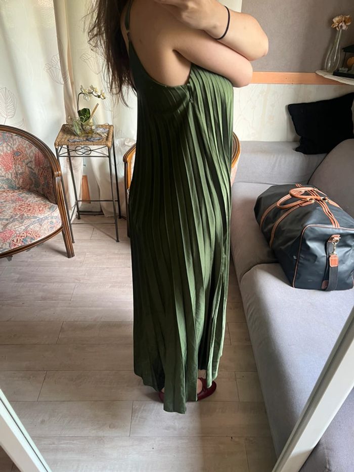 Robe patineuse tulipe verte bohème champêtre western - photo numéro 4
