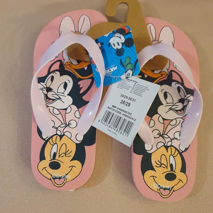 Tongs fille rose Mickey Mouse taille 28/29
