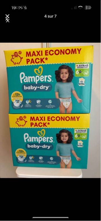 Pampers baby dry taille 6+(13-18) kg