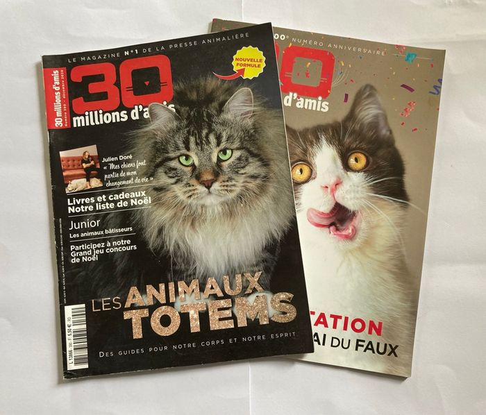Lot 2 magazines 30 millions d’amis