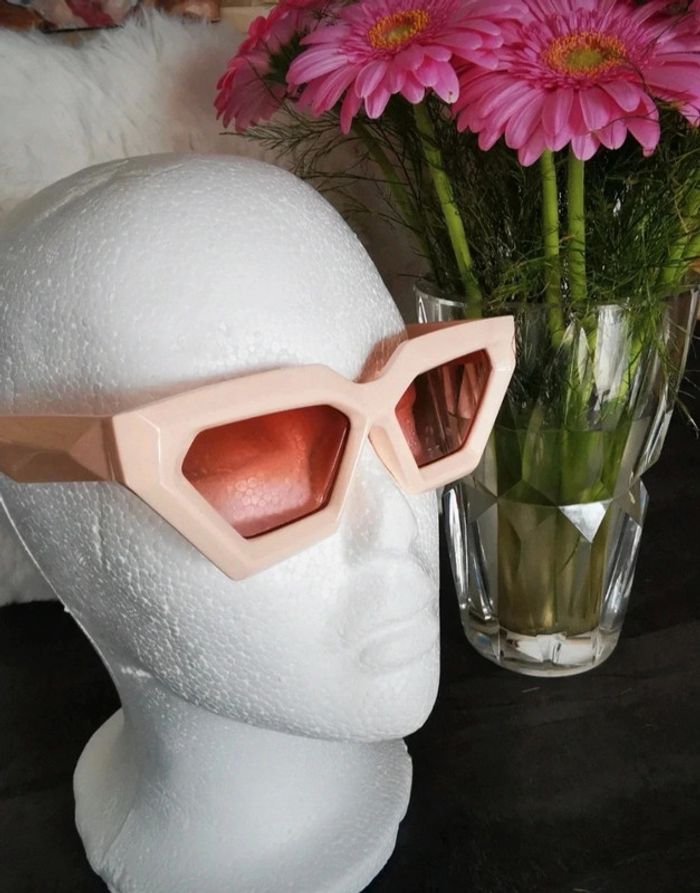 F97 paire de lunettes vintage rétro beige neuves