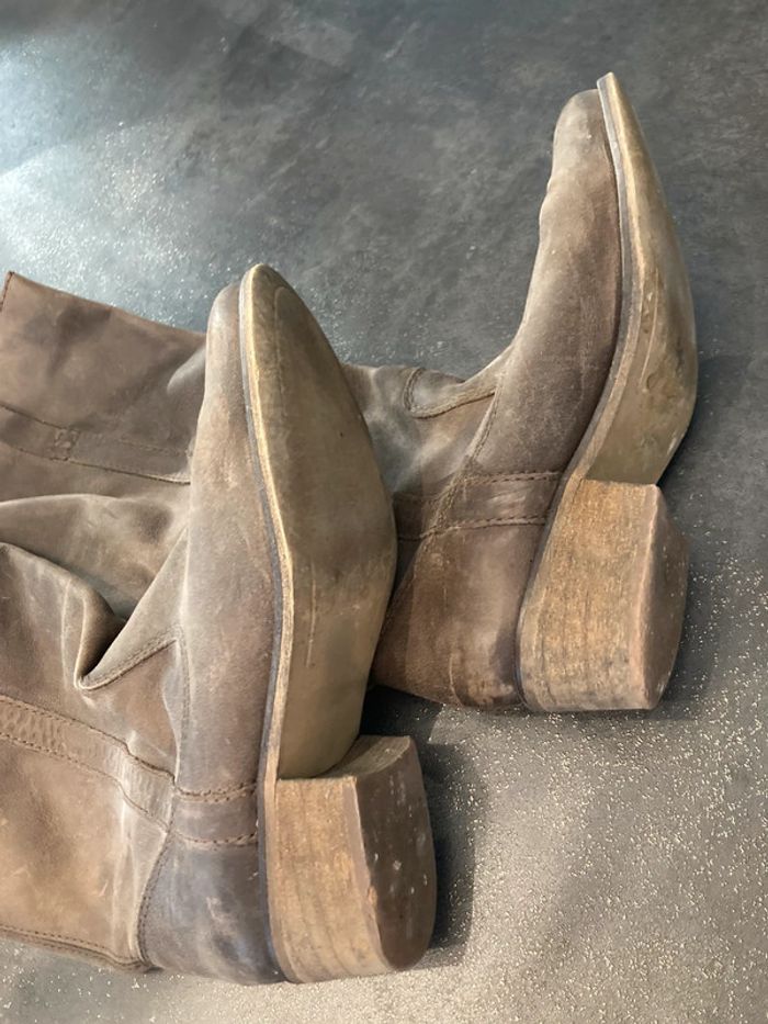 Botte taille 38 couleur marron - photo numéro 4