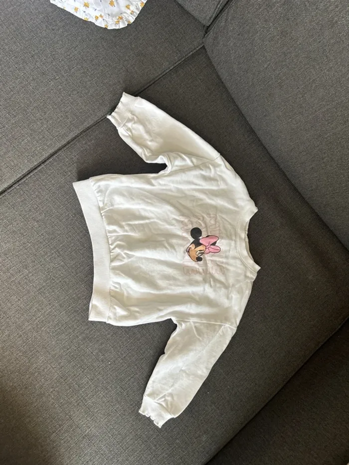 Sweat Minnie bébé fille, Disney baby, blanc 24 mois