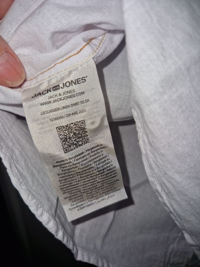 Chemise lin jack jones taille M TBE - photo numéro 4
