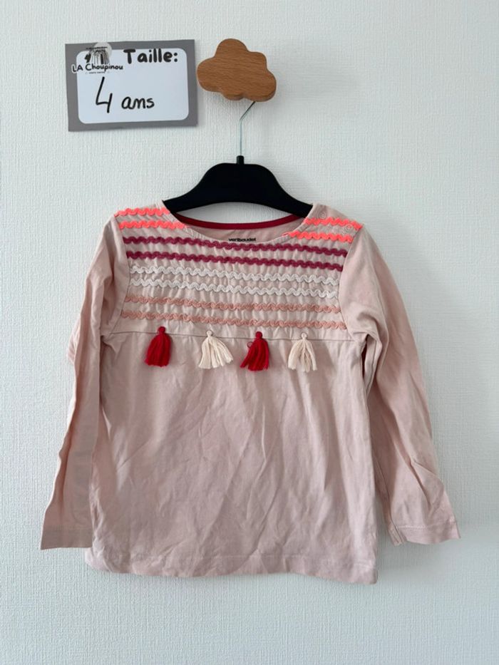 Tee shirt manches longues - taille 4 ans 🌸