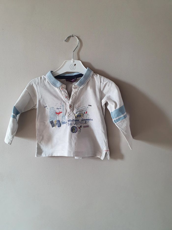 Polo 12 mois sergent major manches longues