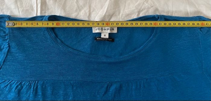 Haut bleu »Jodhpur »manches 3/4 - photo numéro 3