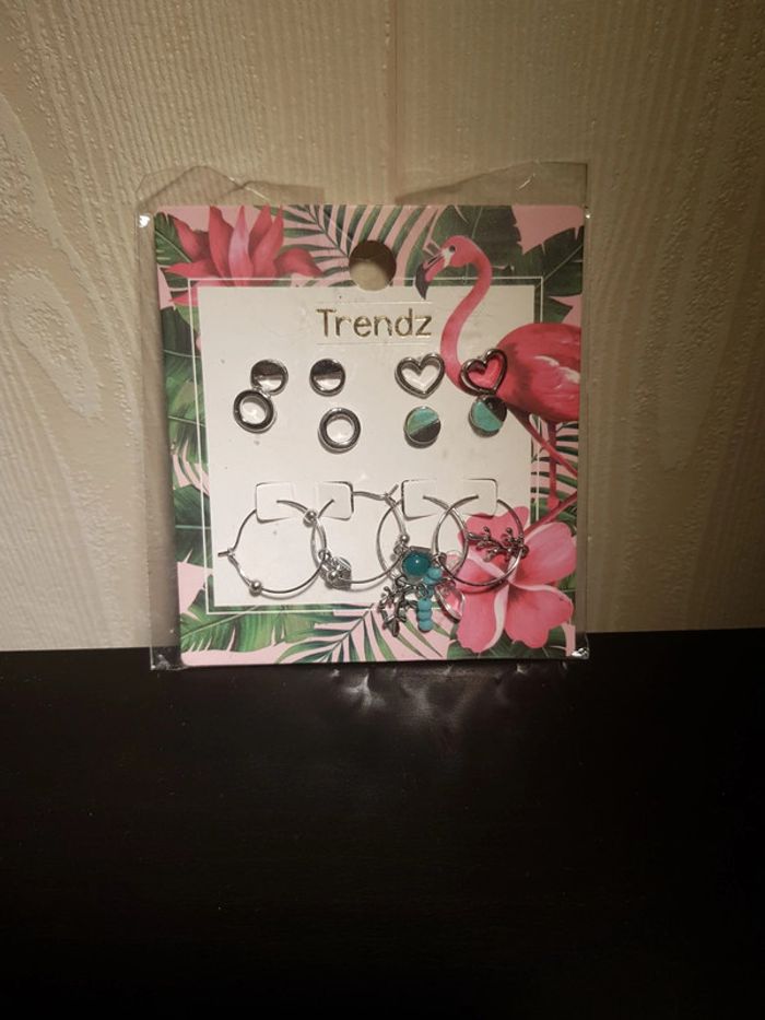 Lot de 6 paires de boucles d'oreilles