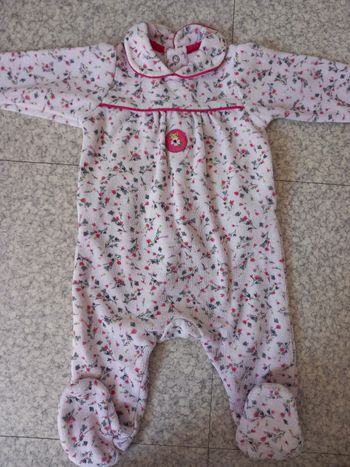 Pyjama velour 1 mois