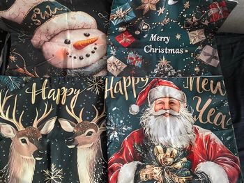 Lot de 4 taies d’oreiller Noël (45x45cm)