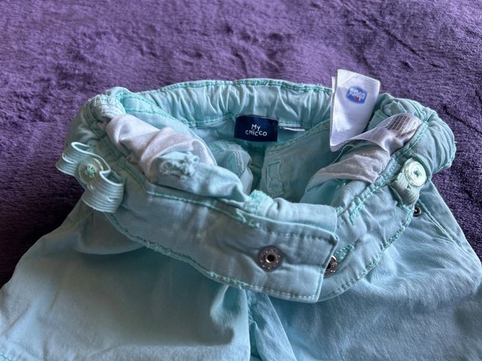 Bermuda en coton turquoise my chicco taille 4 ans - photo numéro 6