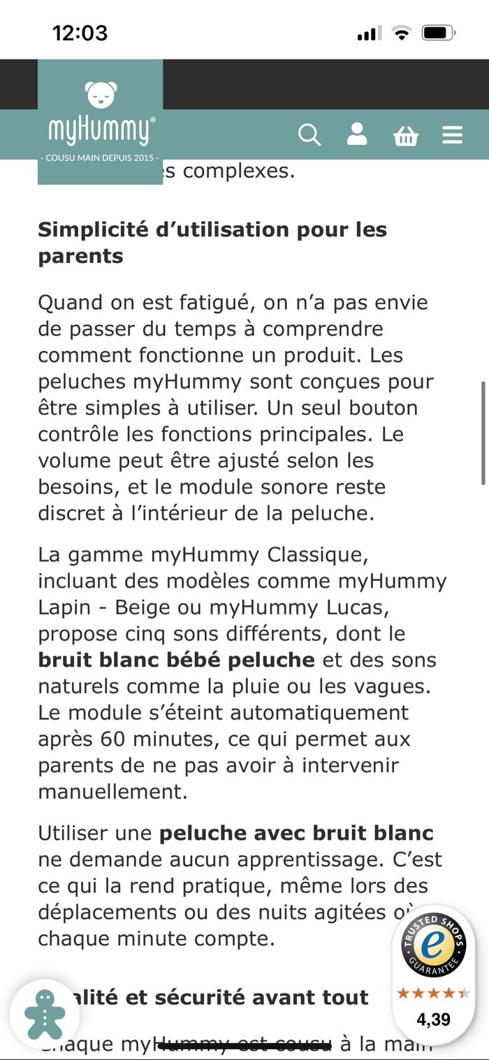 Myhummy bruits blanc - photo numéro 5