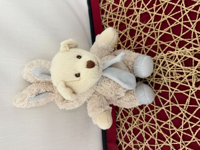 Peluche ours bleu blanc déguisé en lapin BUKOWSKI - photo numéro 2