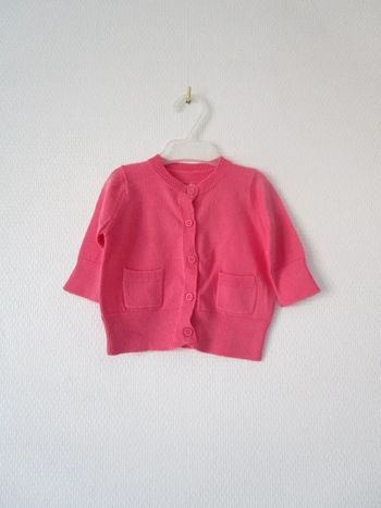 Gilet rose Petit Bateau 3 mois TBE