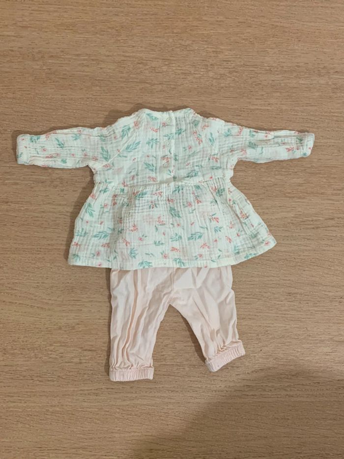 Ensemble haut+pantalon Tape à l’œil 1 mois - 53 cm - photo numéro 2