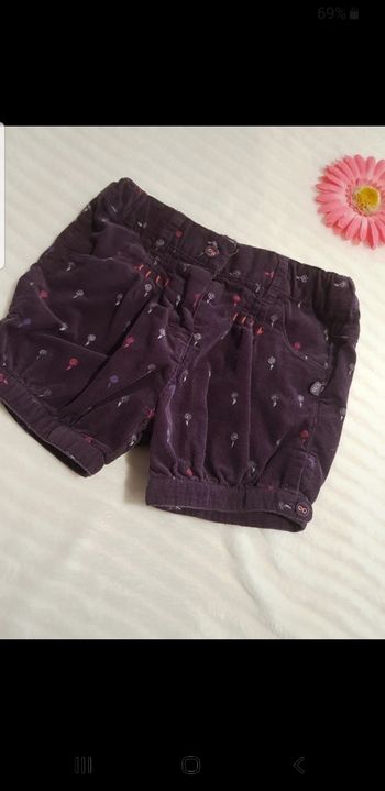 Short bébé taille 18 mois