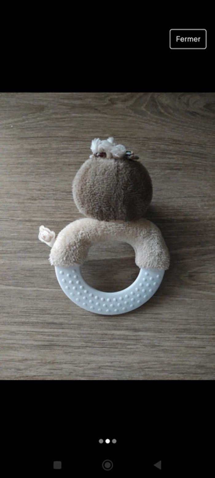 Hochet de dentition en peluche - photo numéro 2