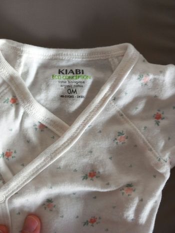 Bodys kiabi naissance ton blanc