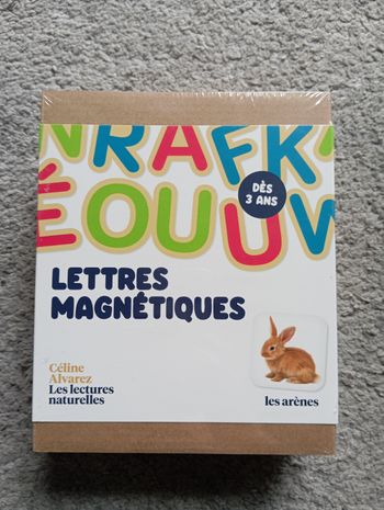 Coffret lettres magnétiques Céline Alvarez neuf 