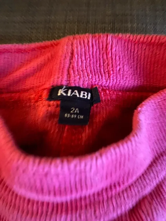 Pantalon velours épais hiver fille 2ans Kiabi - photo numéro 4