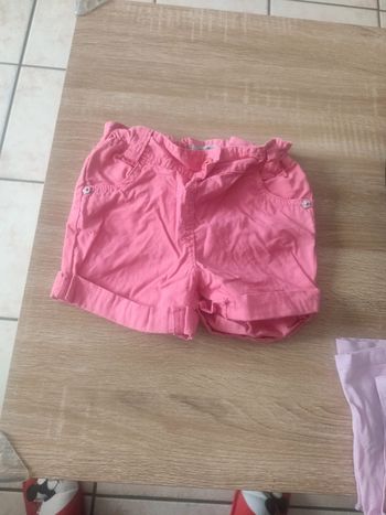 Short 18 mois rose