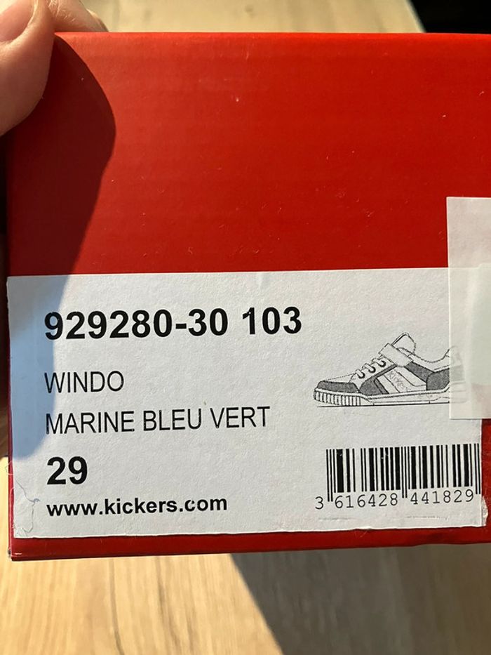 Baskets basses Kickers en cuir - photo numéro 5