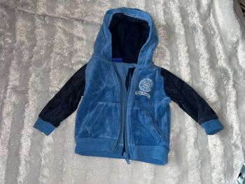 Veste à capuche bleu