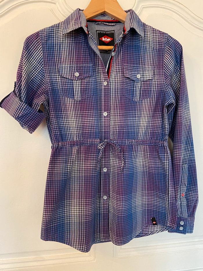 Chemise à carreaux neuve Lee Cooper fille taille 14 ans - photo numéro 2
