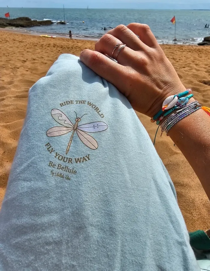 T-shirt Libellule Vibes Taille L - photo numéro 3