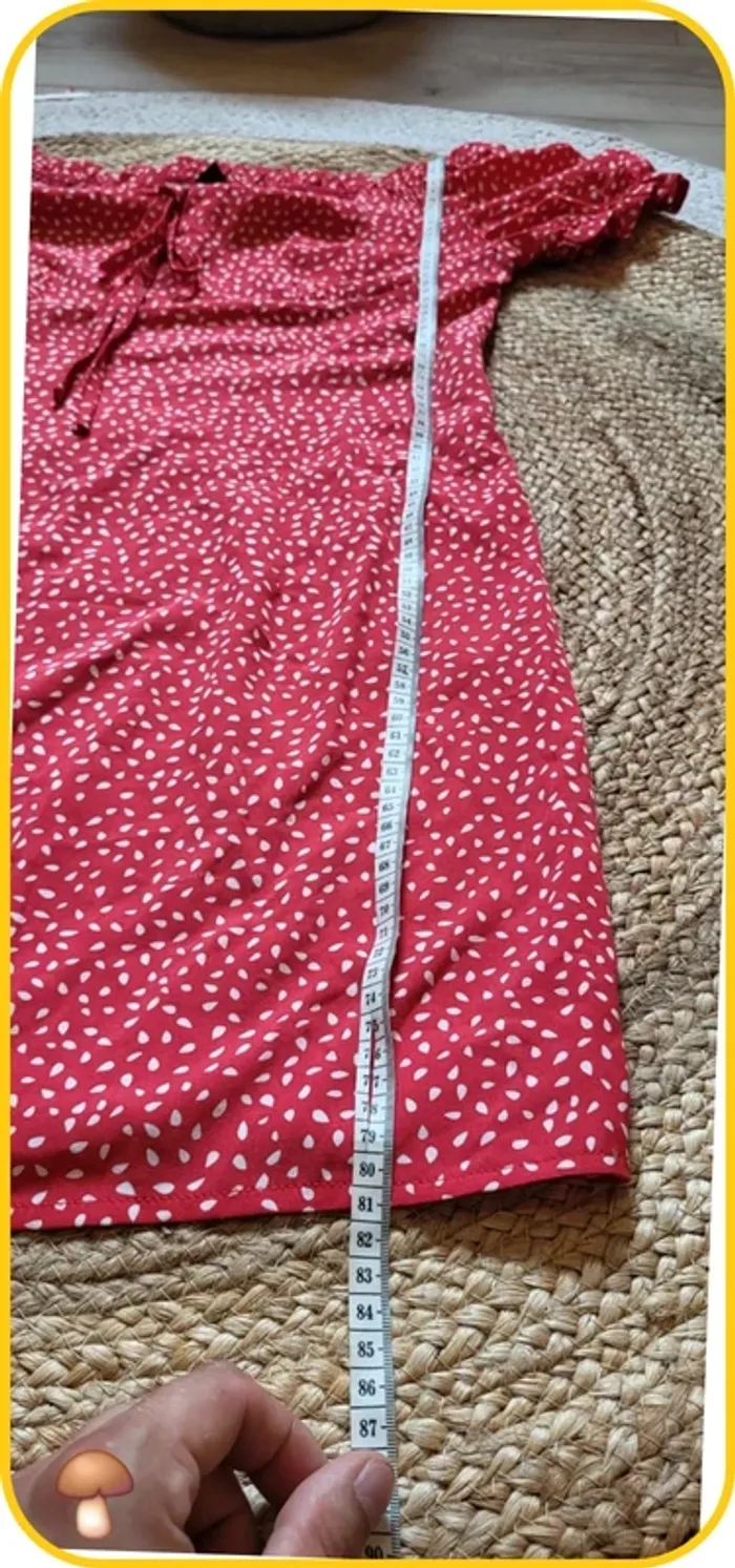 Robe rouge à motifs blancs – Shein – Taille 40 / L - Très bon état - photo numéro 9