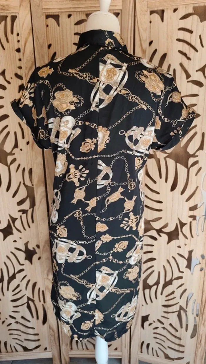Robe col chemise imprimée chaines T S/ M Fashion - photo numéro 5