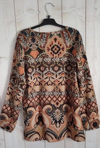 Blouse noir/marron only taille unique