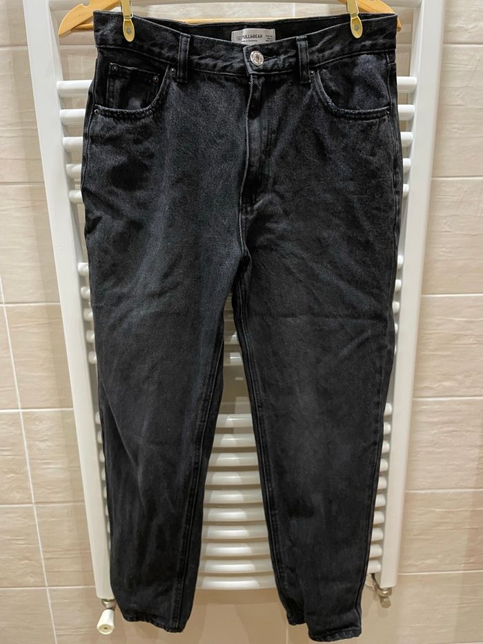 Jean mom noir femme40 - photo numéro 2