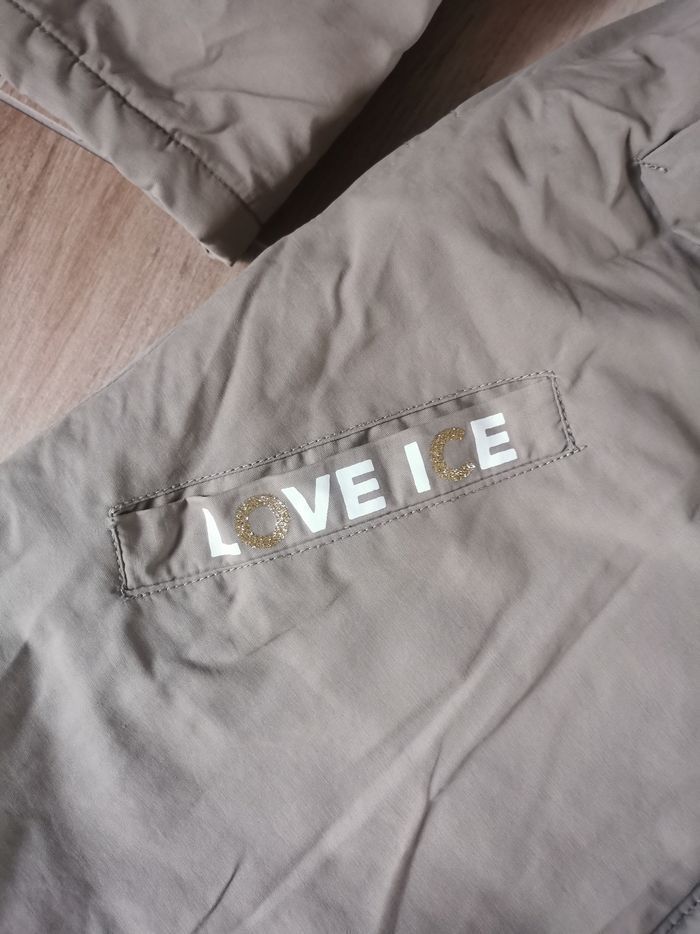 Manteau mi-long avec capuche kaki 12 ans - photo numéro 5