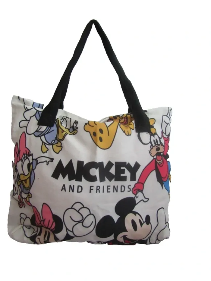 sac cabas mickey shopping plage vacances cours 38 x 28 cms