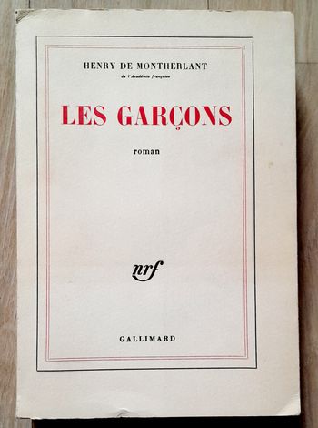 Henry de Montherlant - Les garçons