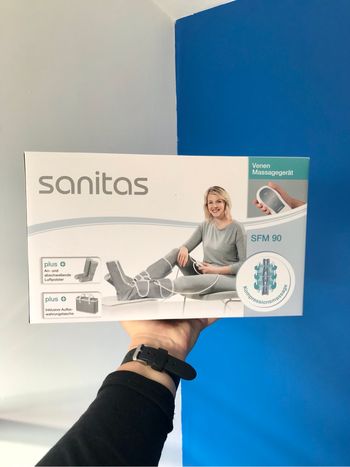 NEUF emballage scellé bottes pressotherapie compression Sanitas SFM 90 facture boîte d’origine LIDL sous garantie massage