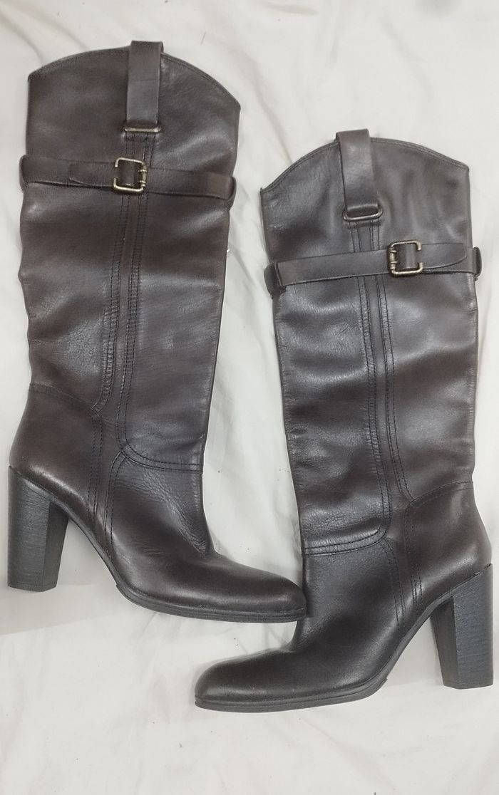 Bottes cuir talon 37 - photo numéro 2