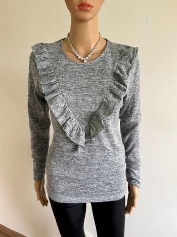 Pull fin gris à manches longues Morgan taille M jamais porté