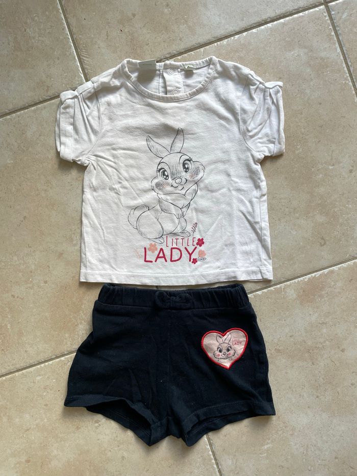 Ensemble t-shirt manches courtes et short