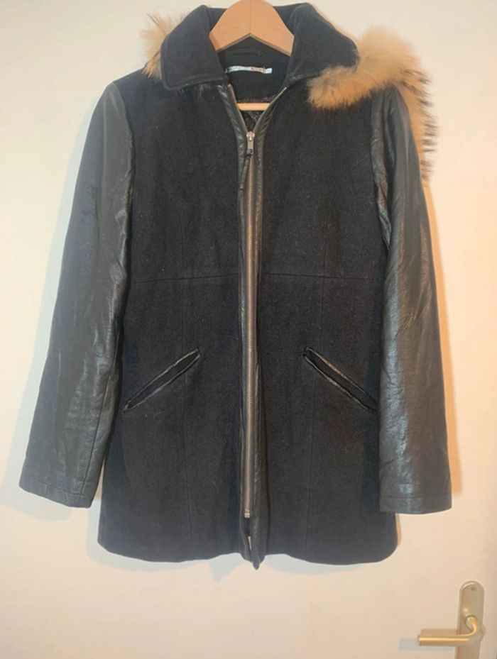 Manteau caban noir ddp taille xs
