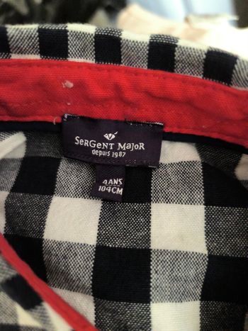 Chemise sergent major rayée